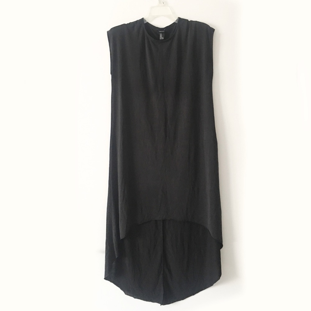 Forever 21 Gunmetal Hi Low Tank